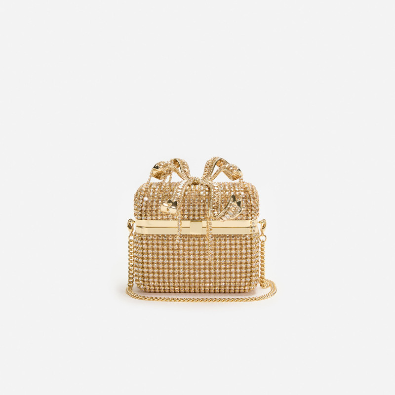 Gold Crystal Vanity Case 4