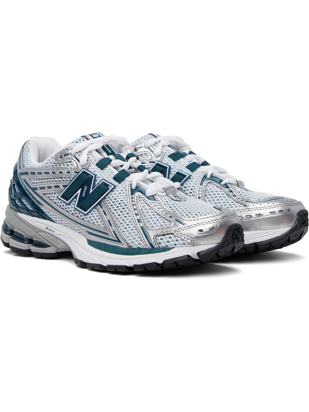 Green & Silver 1906R Sneakers - 4