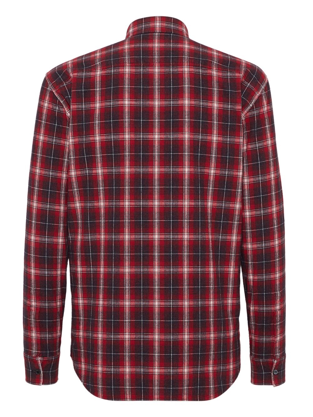 plaid button-front shirt - 2