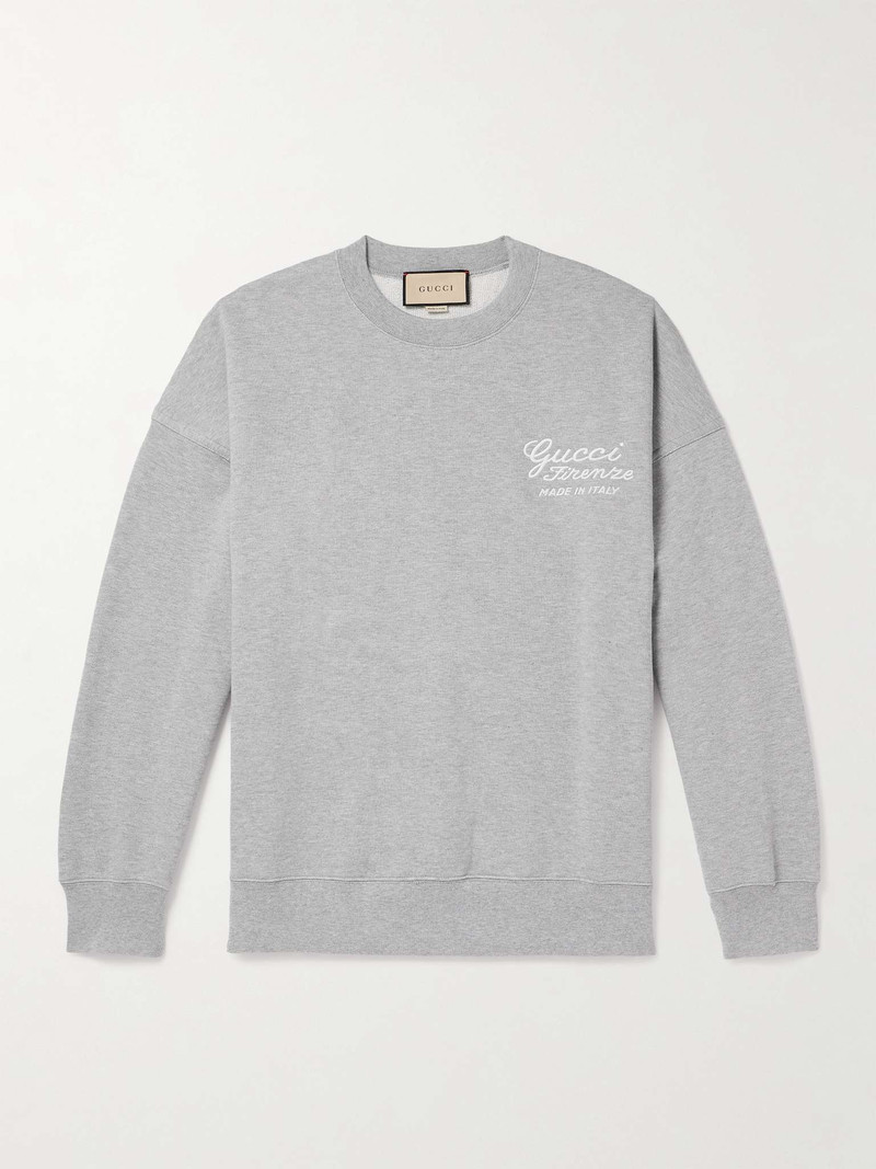 Logo-Embroidered Cotton-Jersey Sweatshirt 1