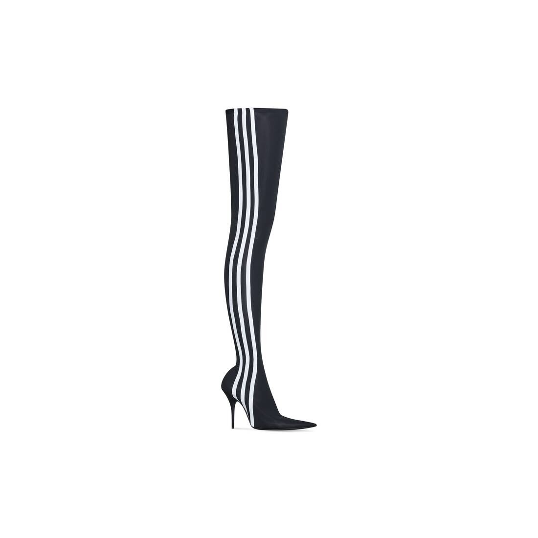 Women's Balenciaga / Adidas Knife 110mm Over-the-knee Boot in Black - 1