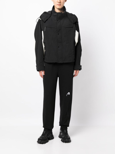 ADER error logo-embroidered cotton drawstring trousers outlook