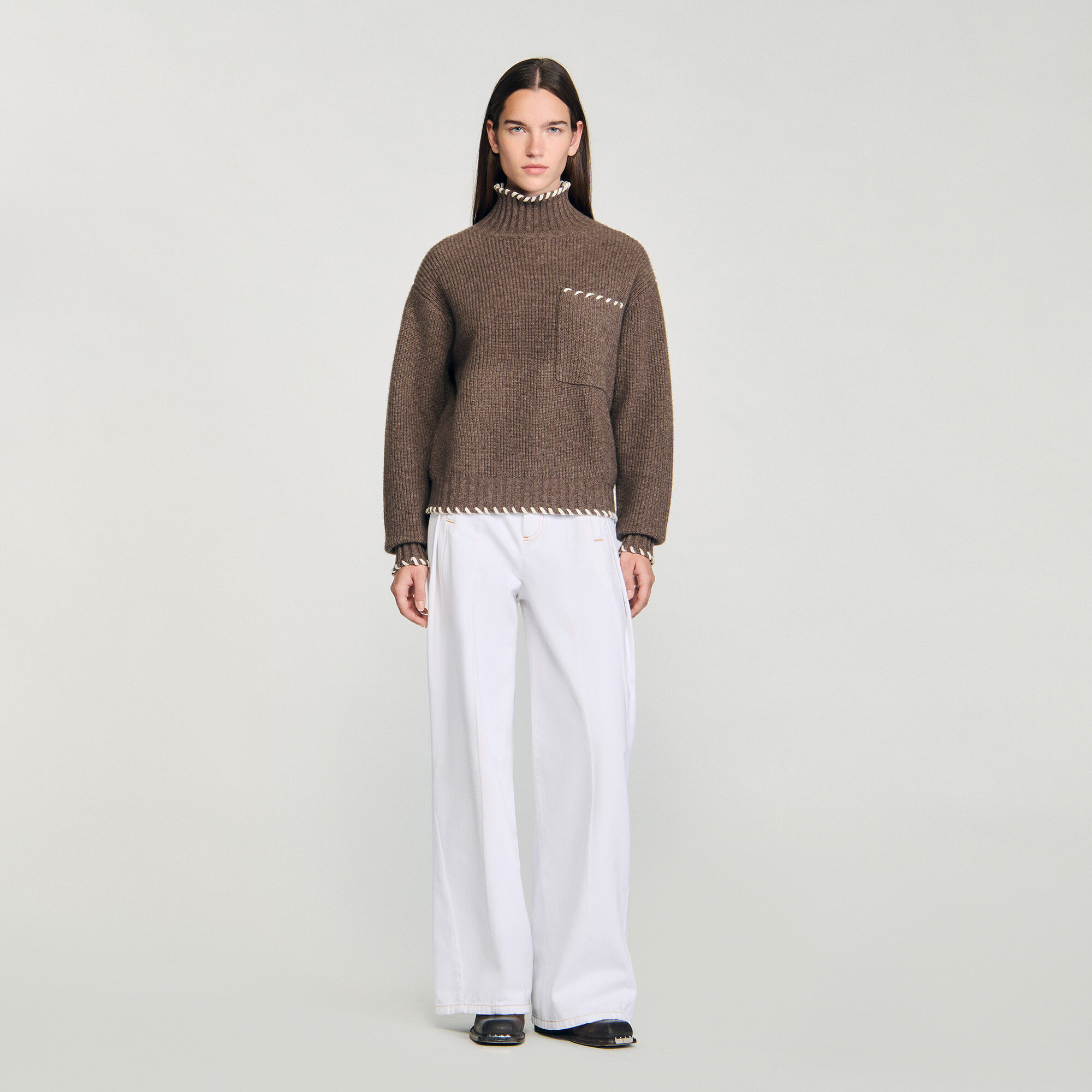 OVERSIZED TURTLENECK SWEATER - 2