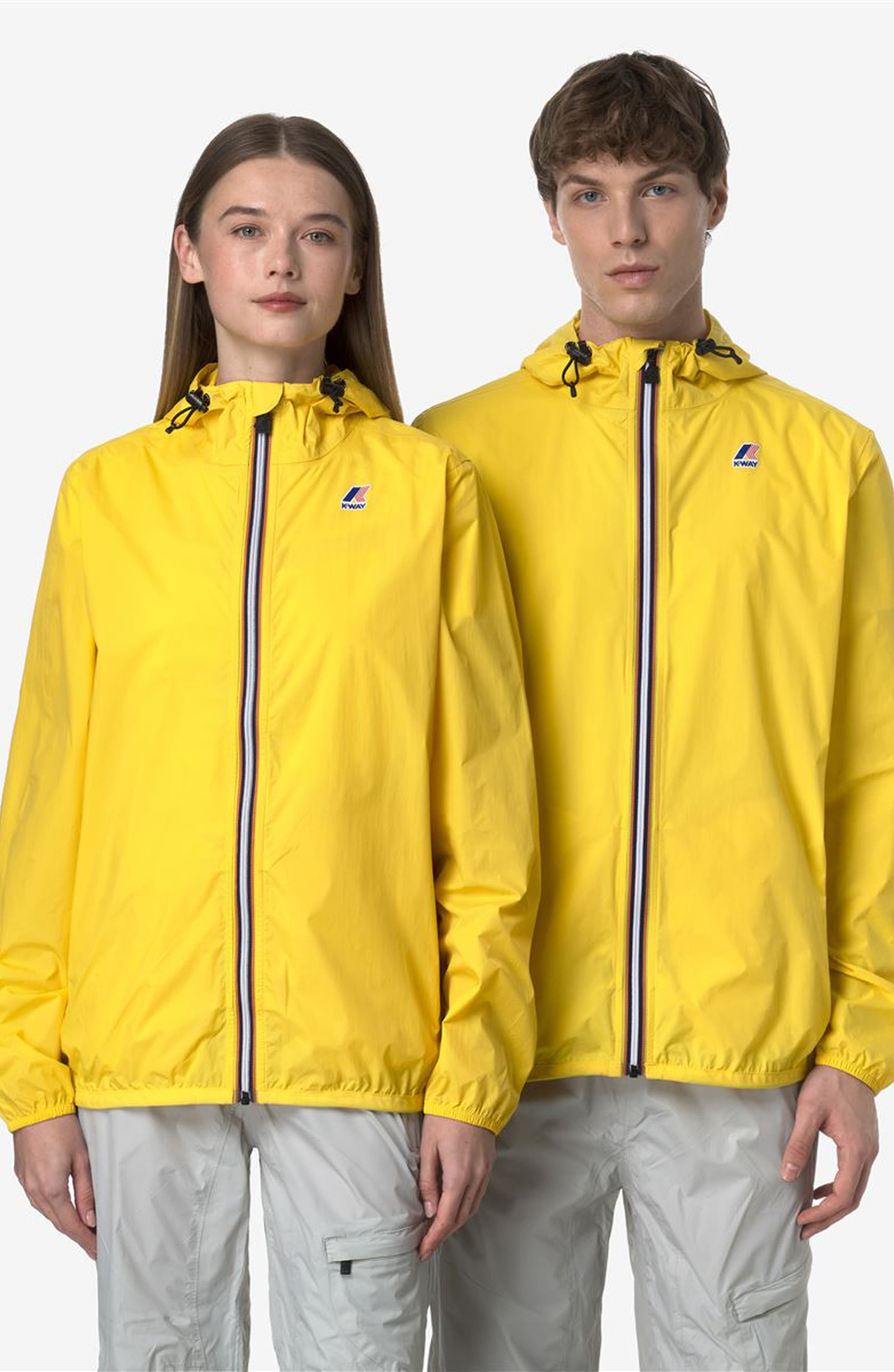 K-Way Le Vrai 4.0 Claude Water Repellent Jacket in Yellow Dk at Nordstrom - 6