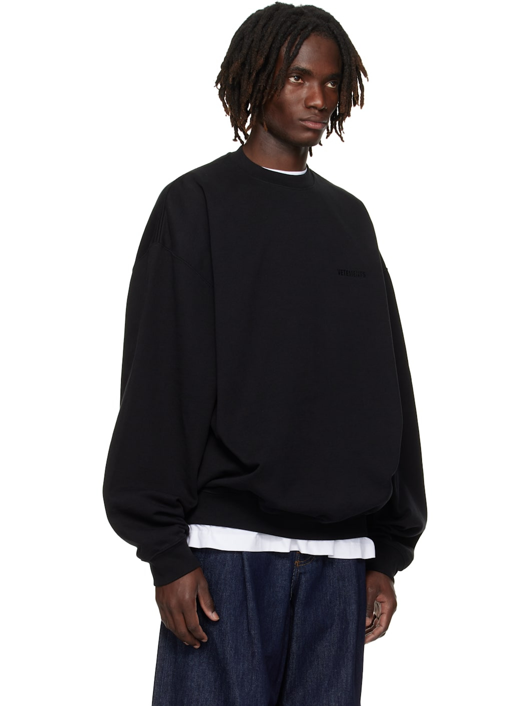 Black Logo Oversized Sweatshirt - 2
