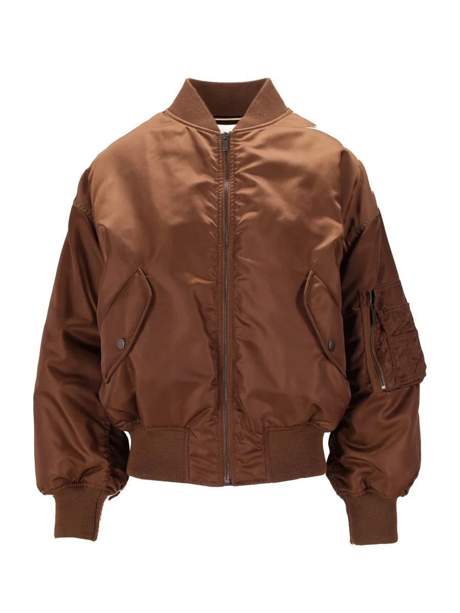 Saint Laurent Bomber Ample Tech Bril Wr Recy - 1