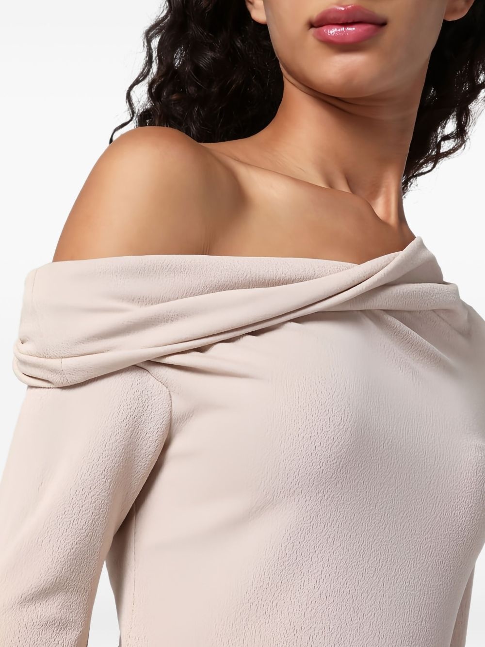 asymmetric draped top - 4