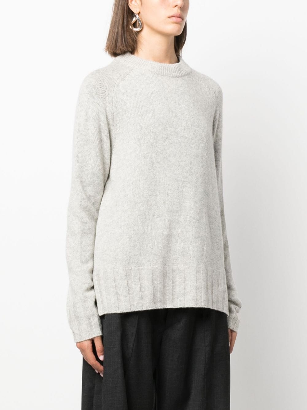 crew-neck knitted jumper - 3