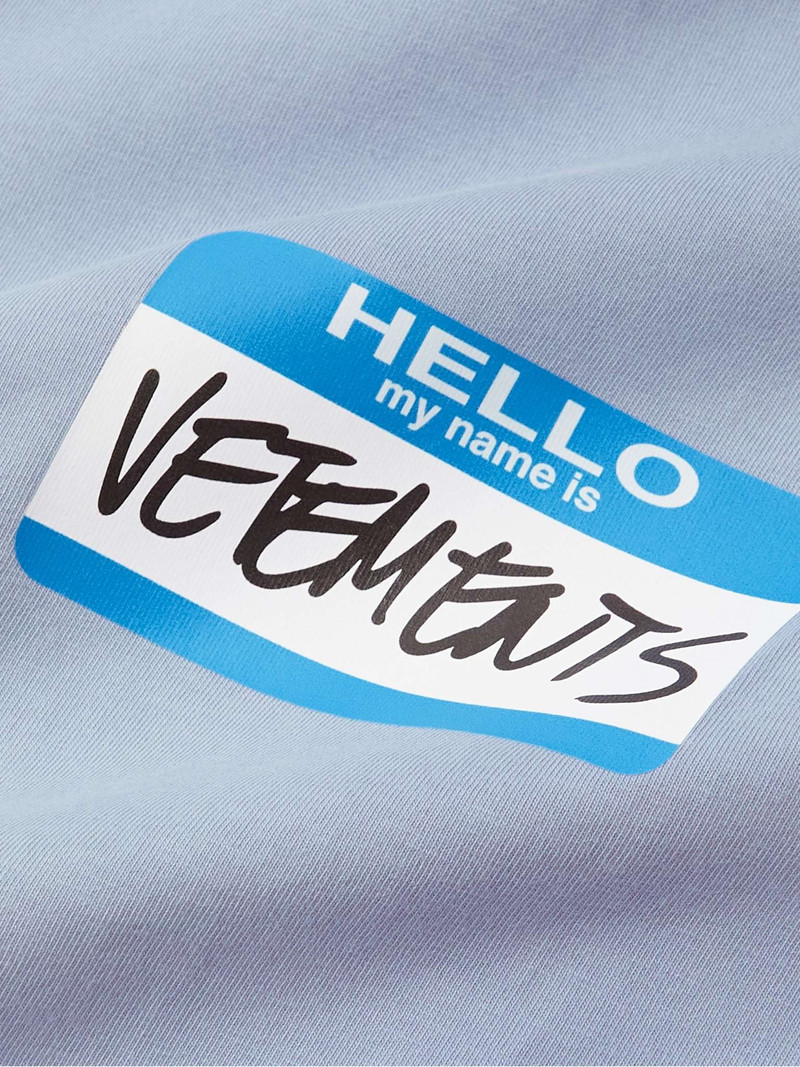 Oversized Distressed Logo-Print Cotton-Jersey T-shirt 4