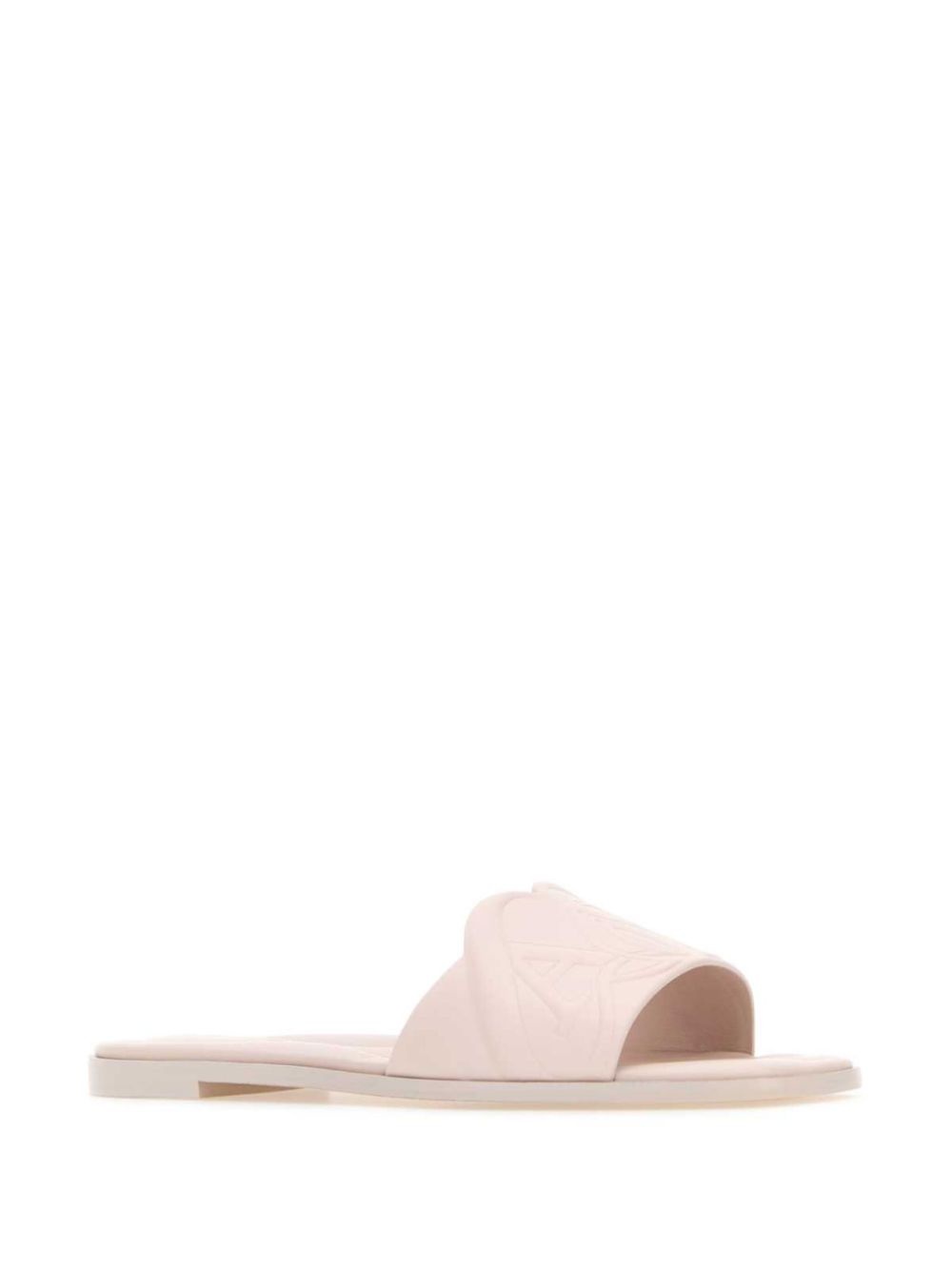 embossed-logo leather sandals - 2