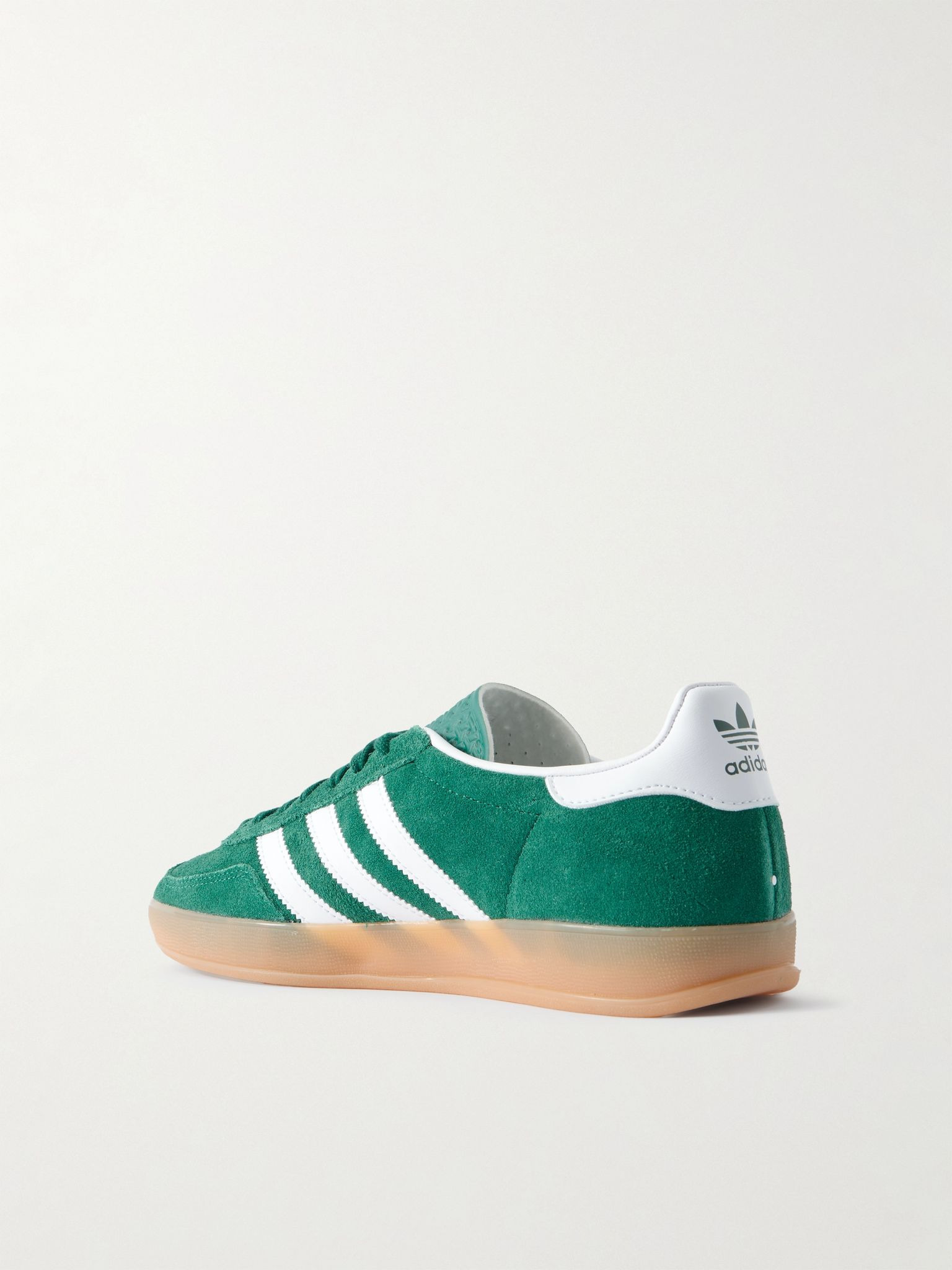 Gazelle Indoor Leather-Trimmed Suede Sneakers Green - 4