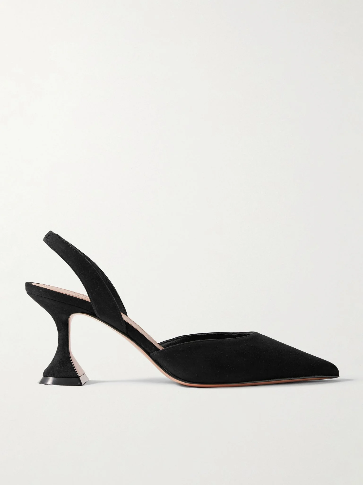 Holli suede slingback pumps Black - 1