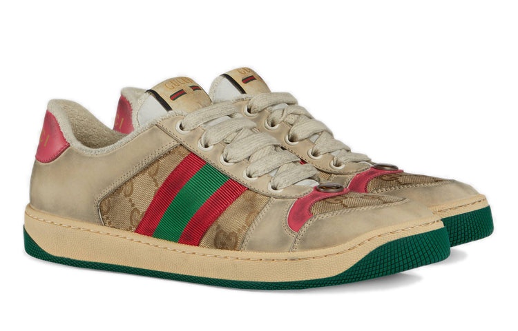 (WMNS) Gucci Screener 'Distressed Pink Green' 570443-9Y920-9665 - 2