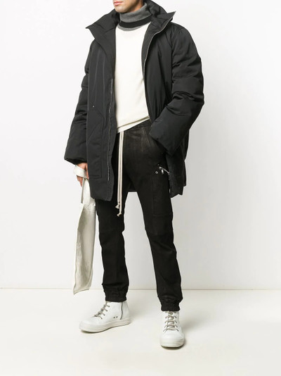 Rick Owens zipped padded coat outlook