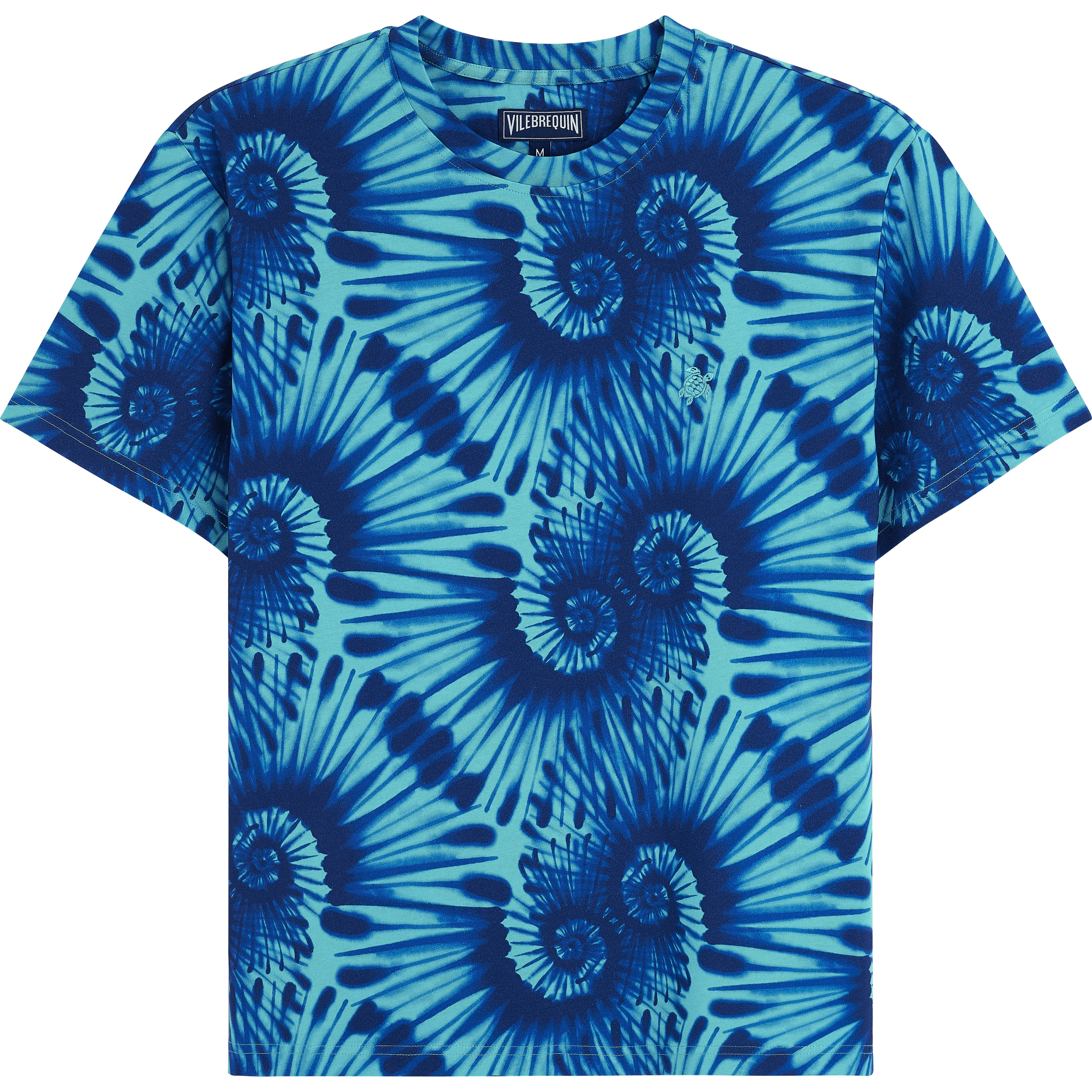 Boys Cotton T-Shirt Tie & Dye Turtles Print - 1
