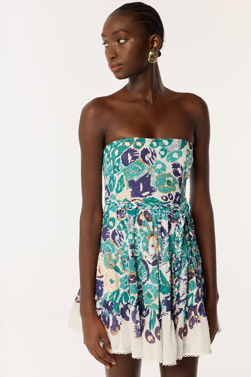 Bandeau Dress Christine - Blue Pencilleo - 1