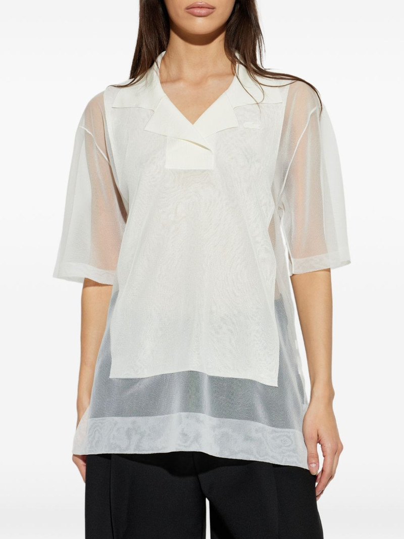 LACOSTE V-neck collared shirt outlook