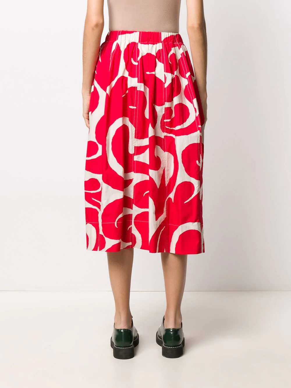 graphic-print skirt - 4