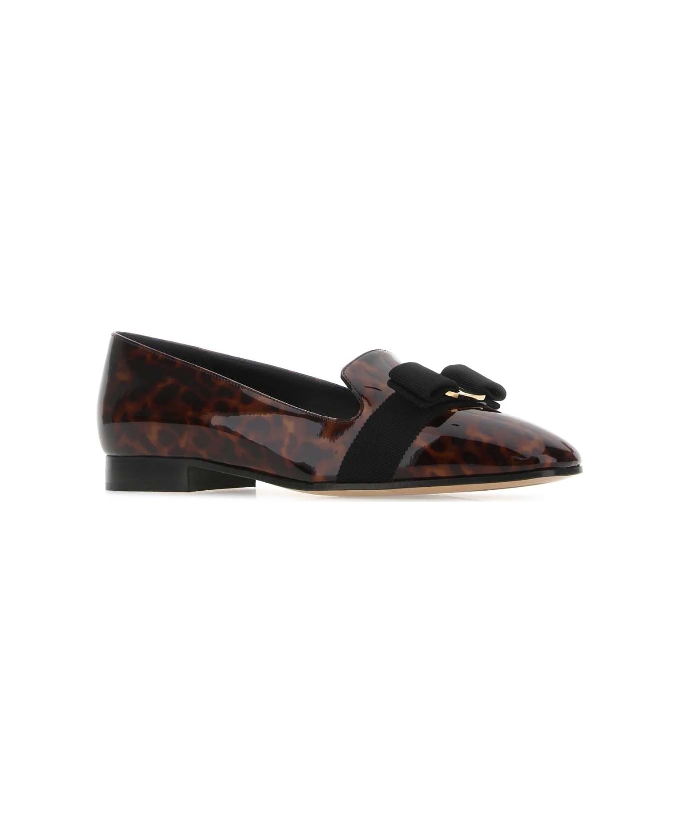 Printed Leather Laufer Ballerinas - 2