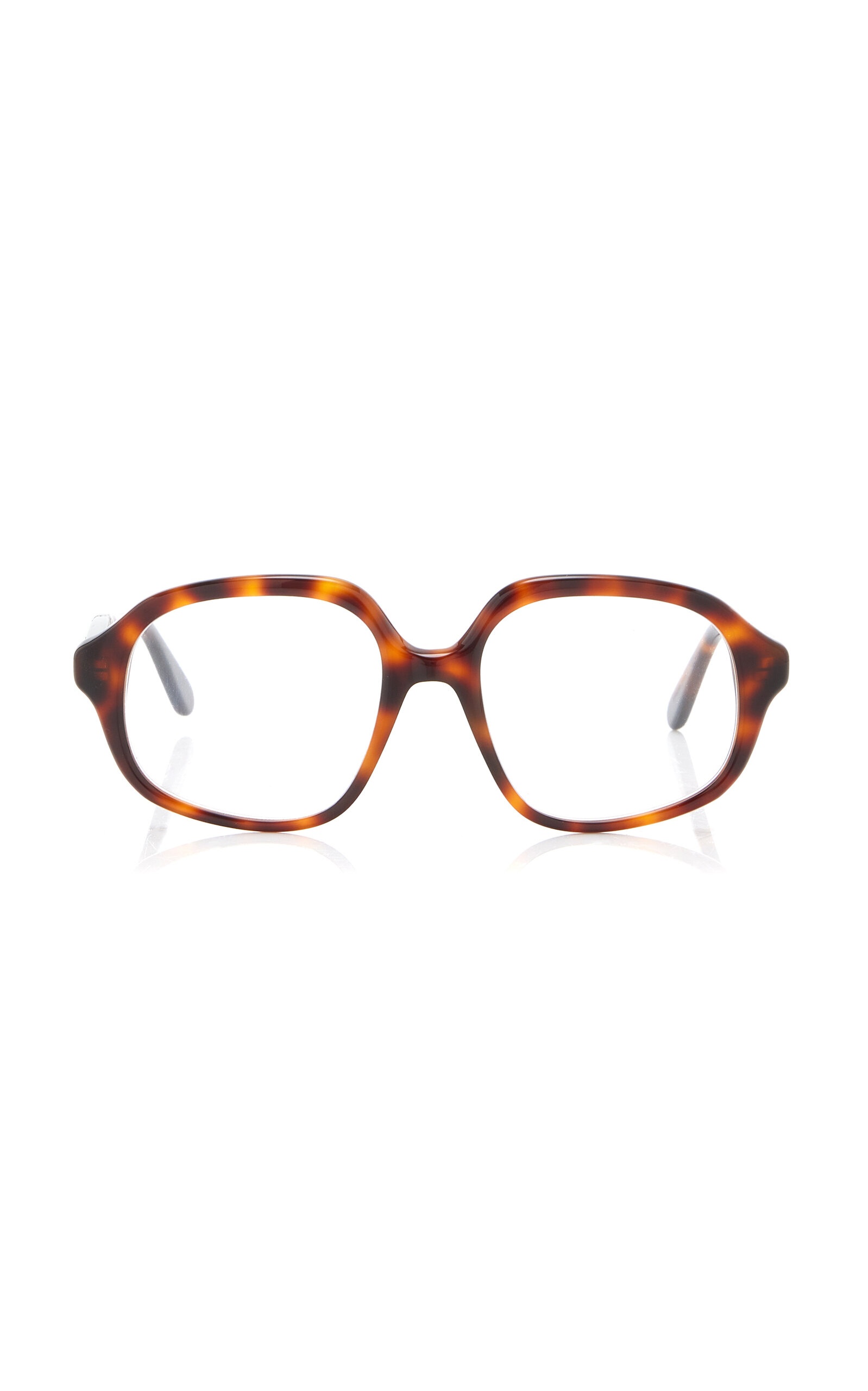 Curvy Oversized Square-Frame Acetate Glasses brown - 1