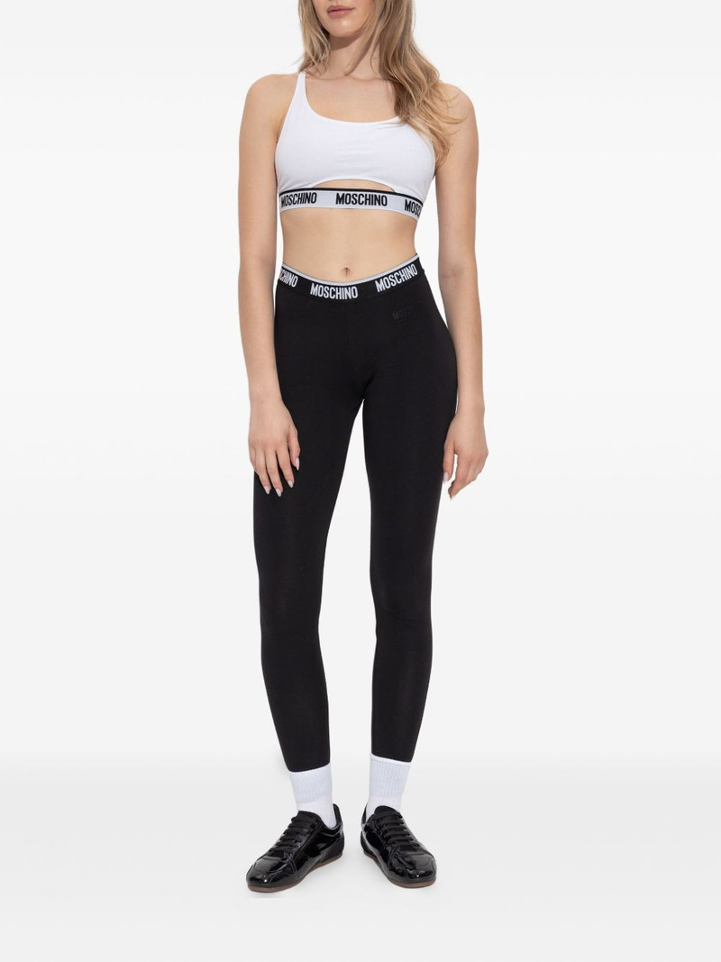 Moschino cut-out logo-band top outlook