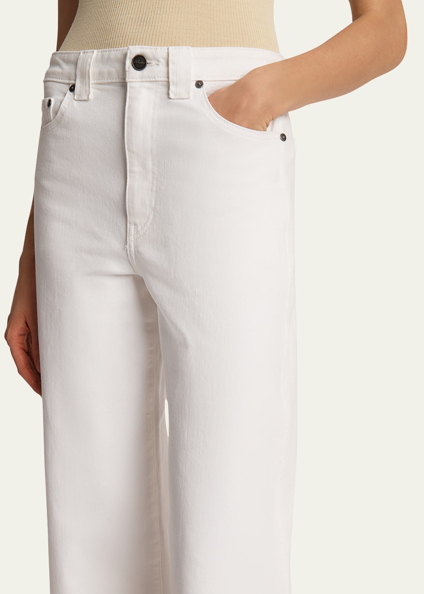 Dane Mid-Rise Wide-Leg Jeans - 4