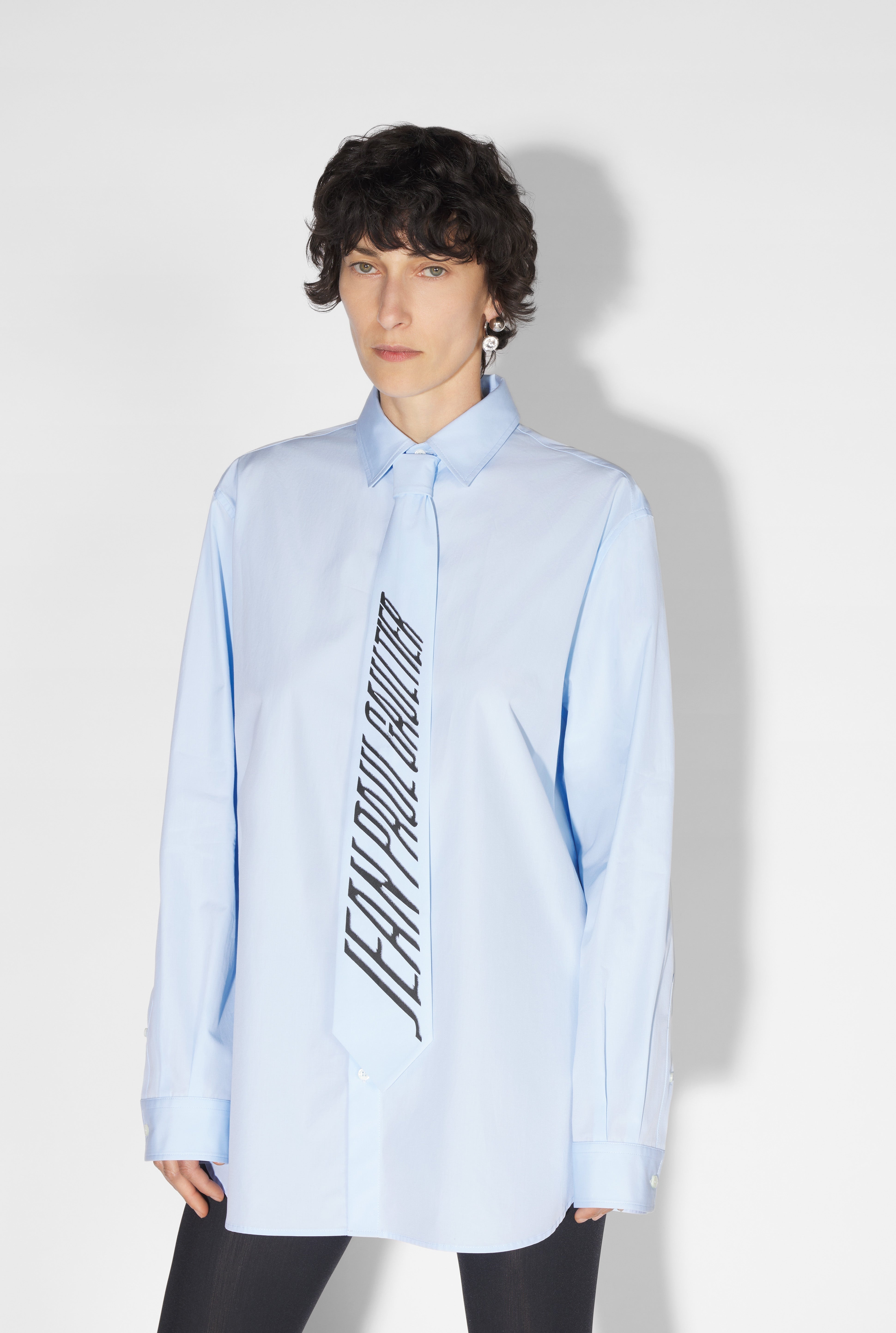 Jean Paul Gaultier THE BLUE SHIRT WITH TIE | REVERSIBLE
