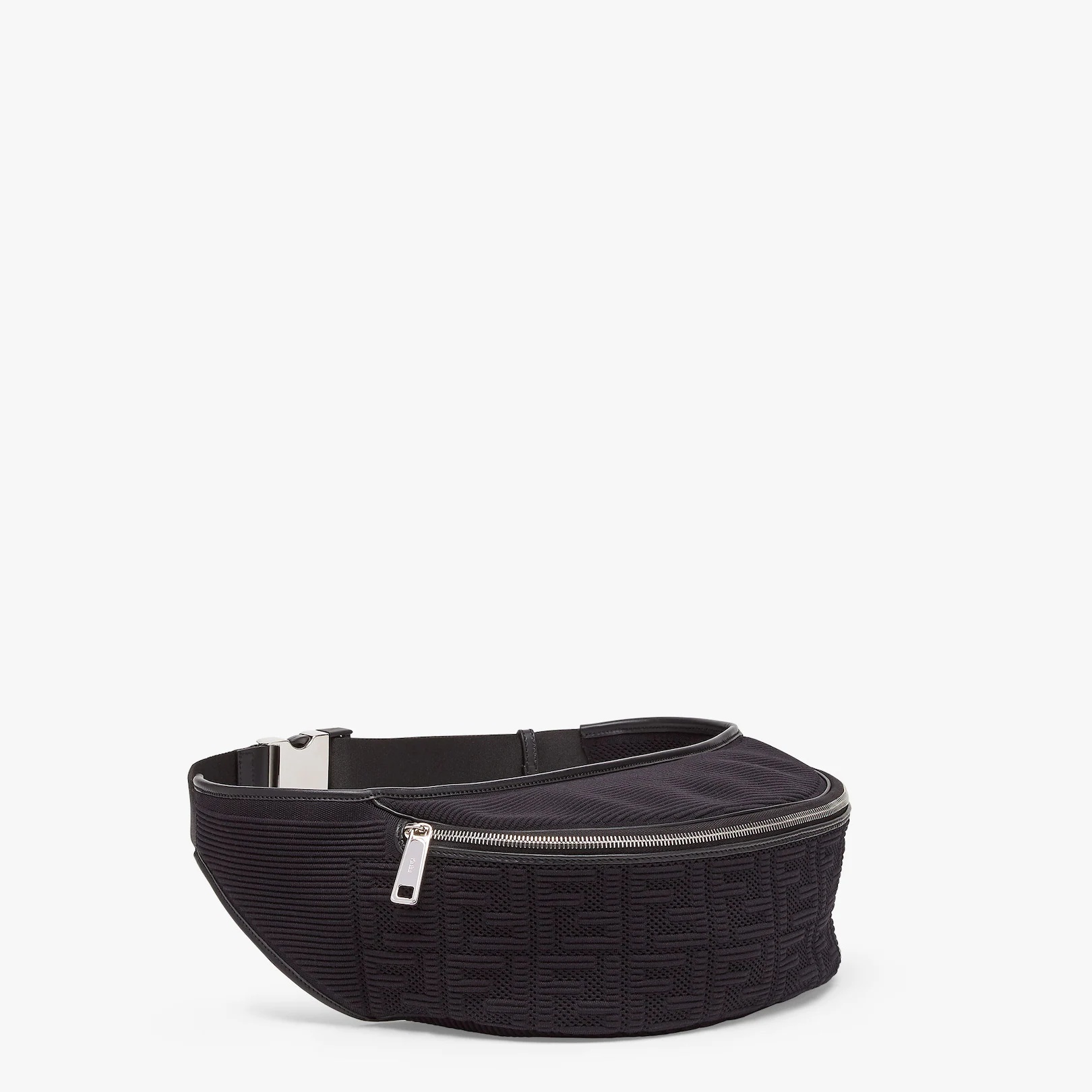 Black fabric belt bag - 2