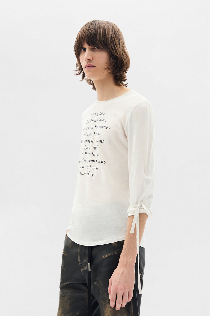 Ann Demeulemeester Alver Long Sleeve Fitted T outlook
