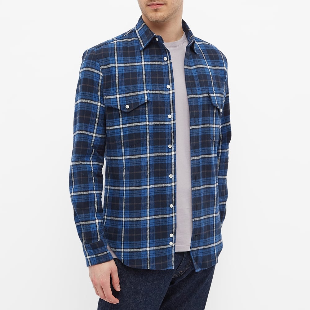 Gitman Vintage 2 Pocket Twill Check Overshirt - End. Exclusive - 4