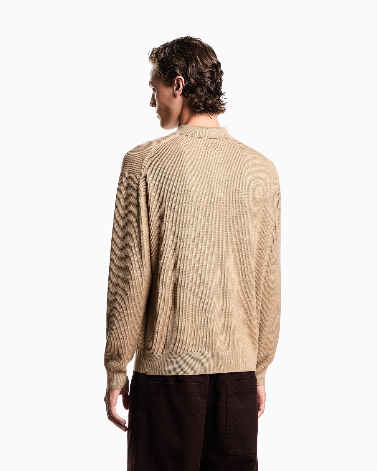 NEW YORK CAPSULE COLLECTION RIB-KNIT POLO SHIRT - 3