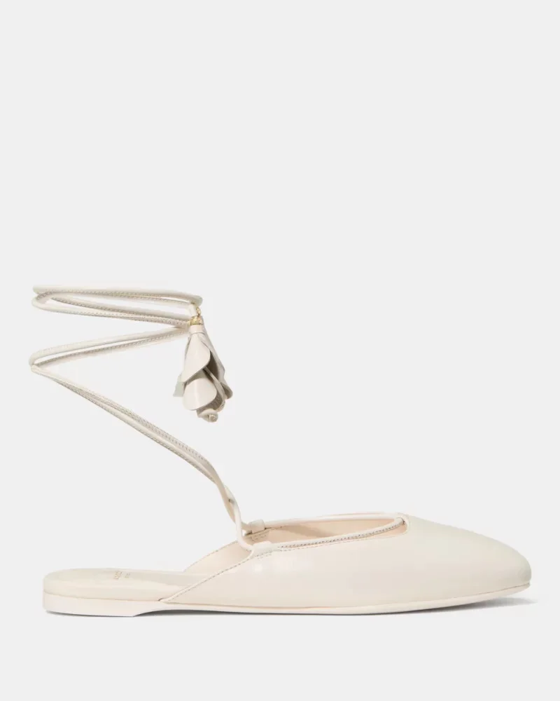 Eloise Ankle Wrap Mule Flat - 1