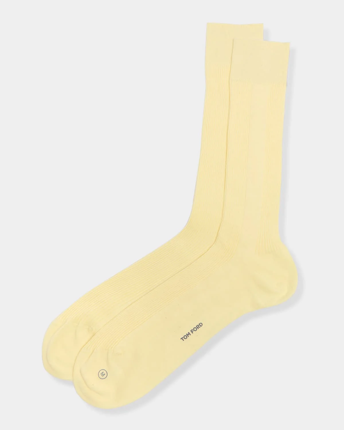 Men's Ribbed Cotton Crew Socks - 1