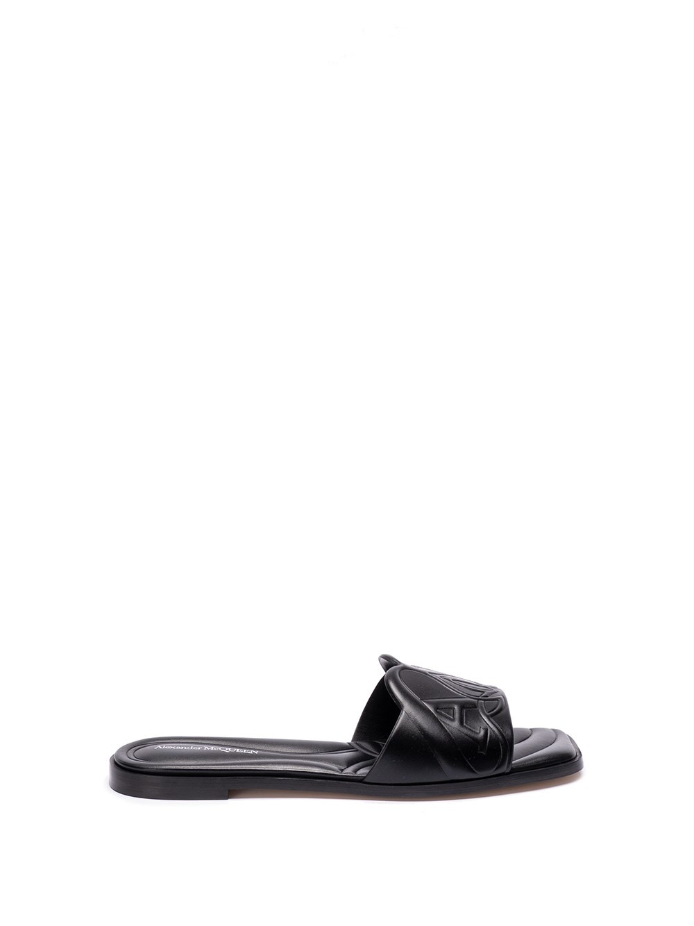 サンダル・ミュール Alexander Mcqueen Slipper In Pelle Alexander McQueen Slippers and Clogs Women Rubber Black | B