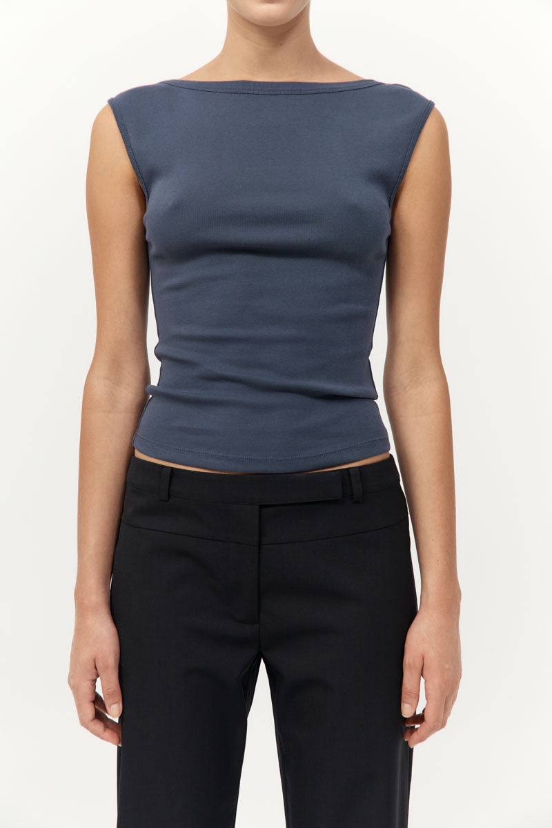 Organic Cotton Ballerina Top - Storm - 5