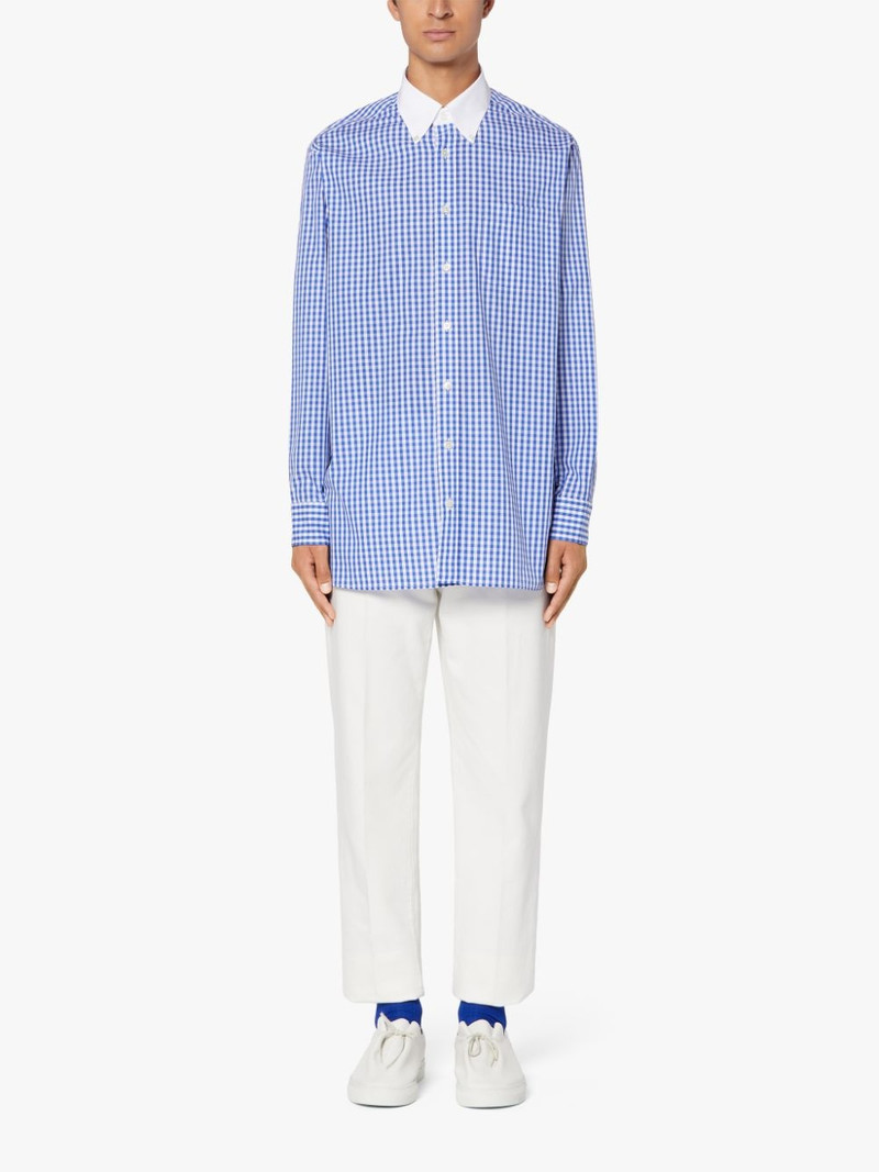 Mackintosh ROMA BLUE CHECK BUTTON DOWN SHIRT | GSC-105 outlook