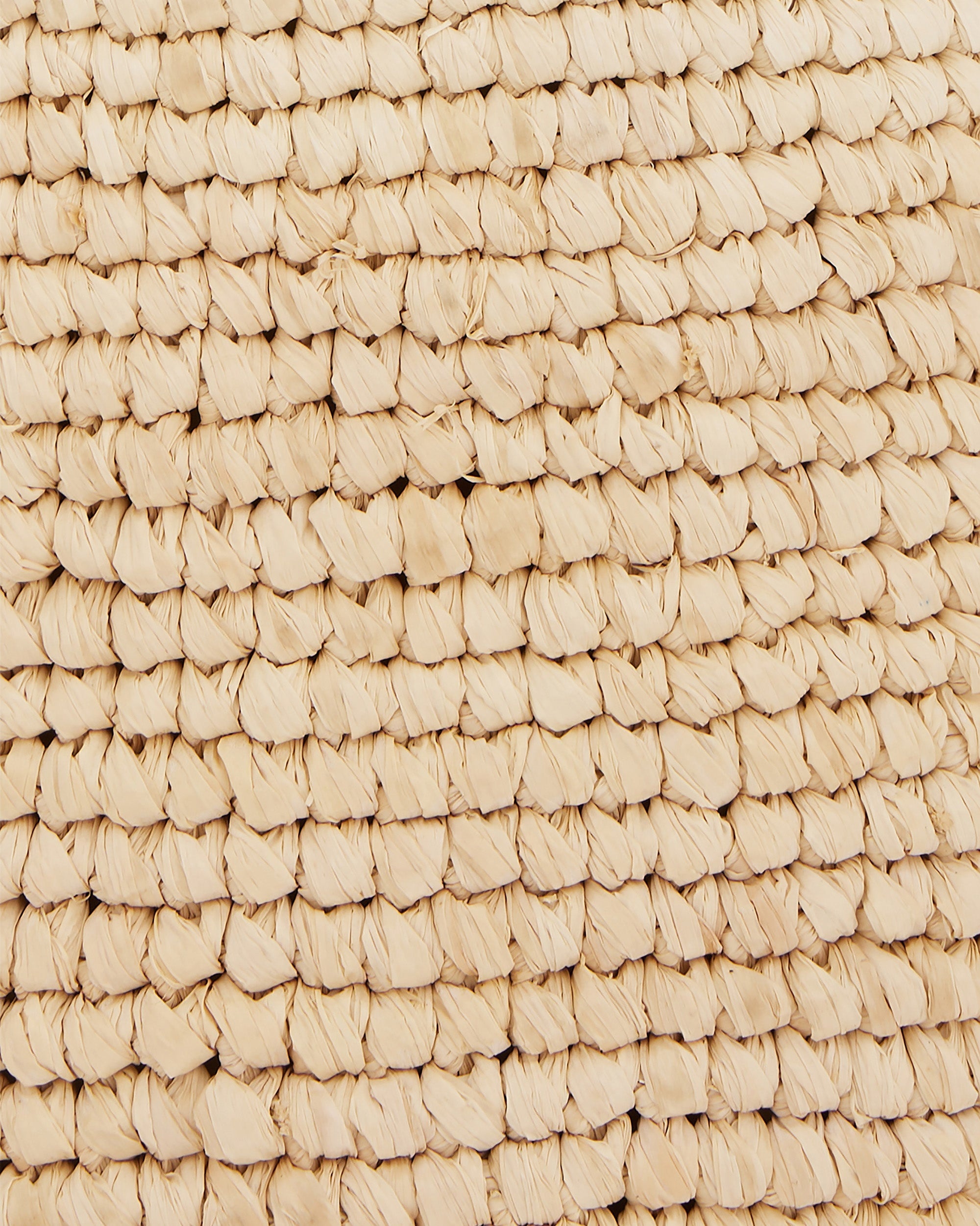 Raffia Logo Basket Tote Bag - 5
