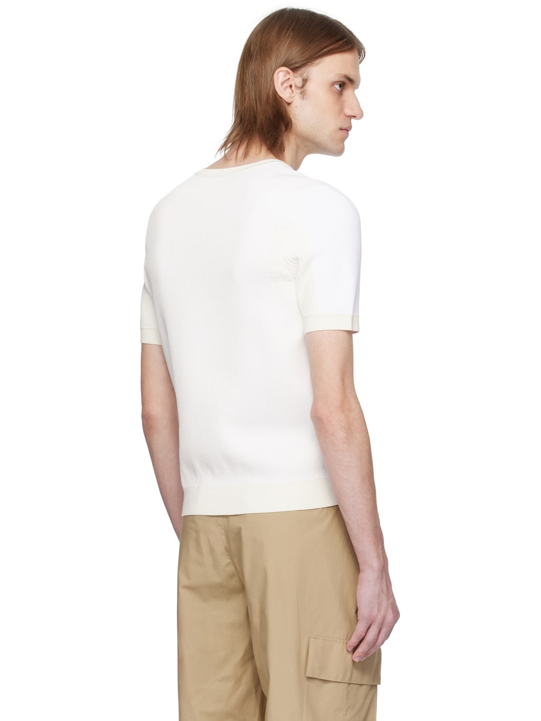 White Runway Graphic Knit T-shirt - 3