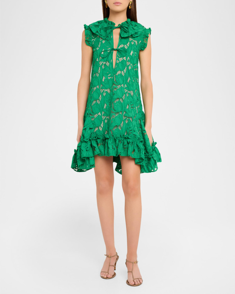 AKNVAS Nora Guipure Lace Mini Dress outlook