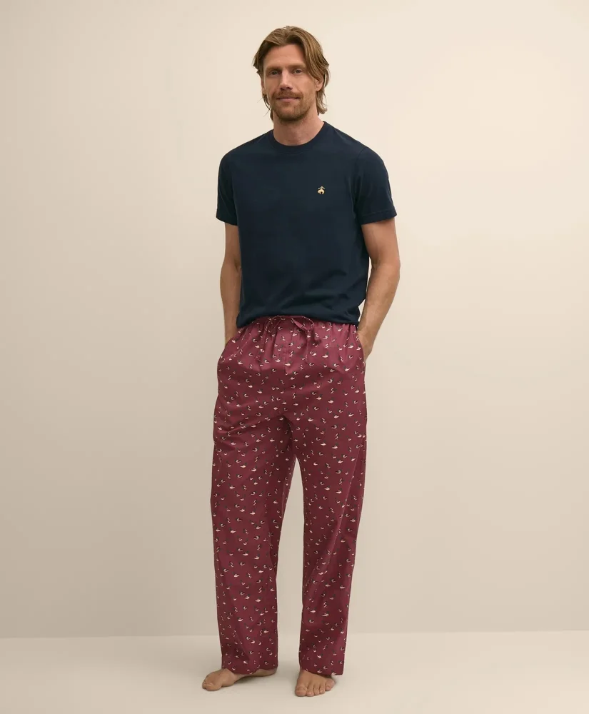 Cotton Broadcloth Mallard Lounge Pants - 1
