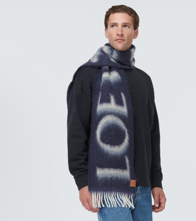 Loewe Logo wool-blend scarf outlook