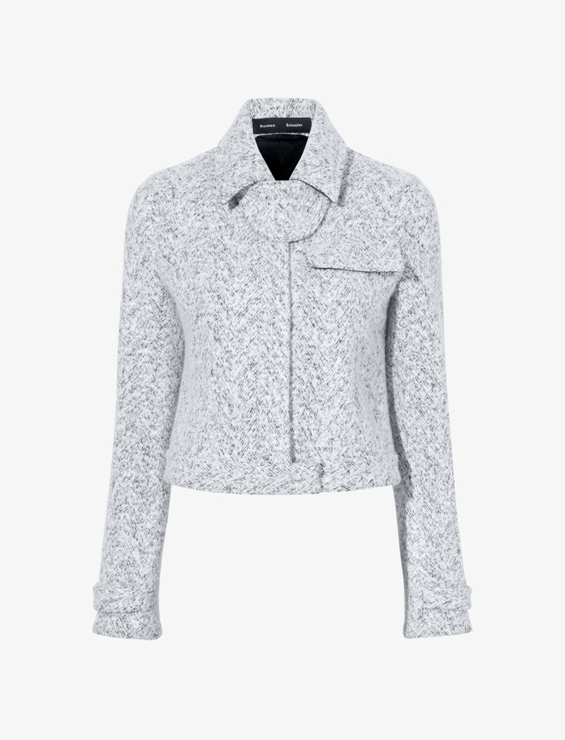 Rivers Jacket in Cotton Wool Jacquard 1
