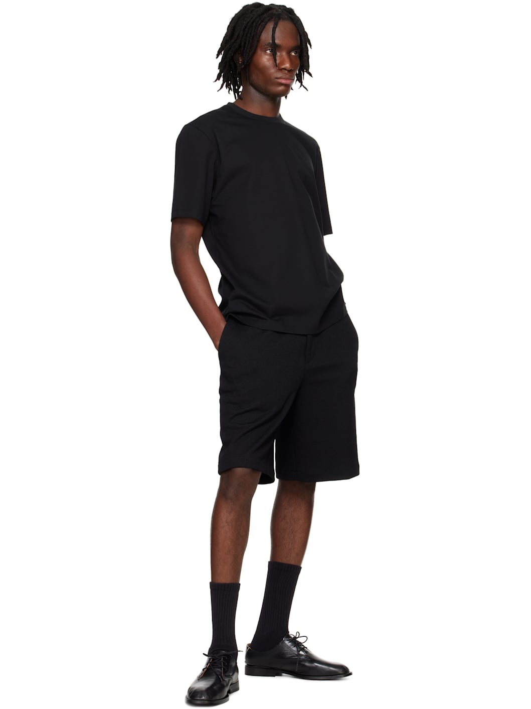 Black Embroidered Logo T-shirt - 4