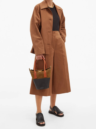 Marni Carrousel suede and leather bag outlook