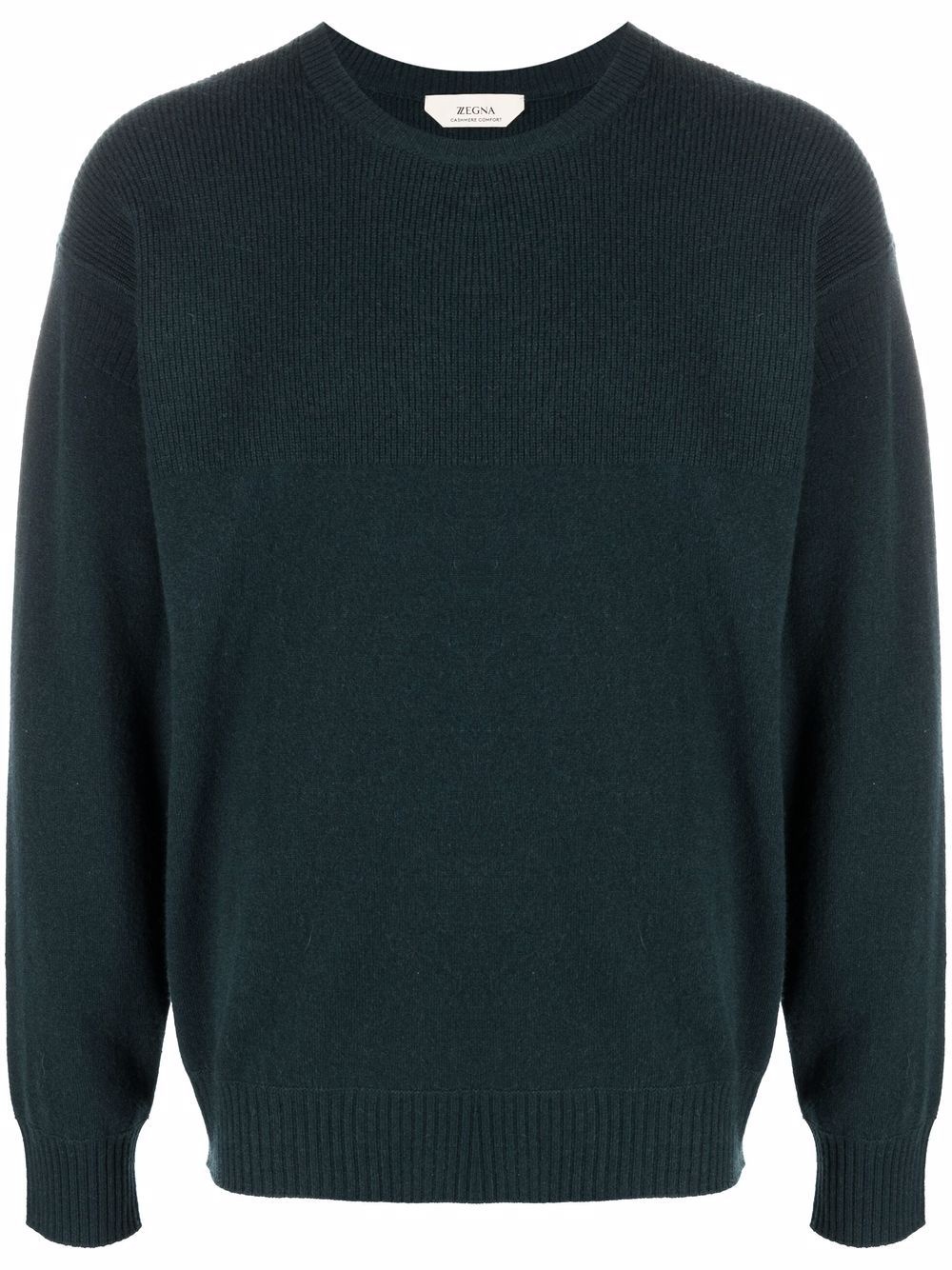 crew neck cashmere sweater - 1