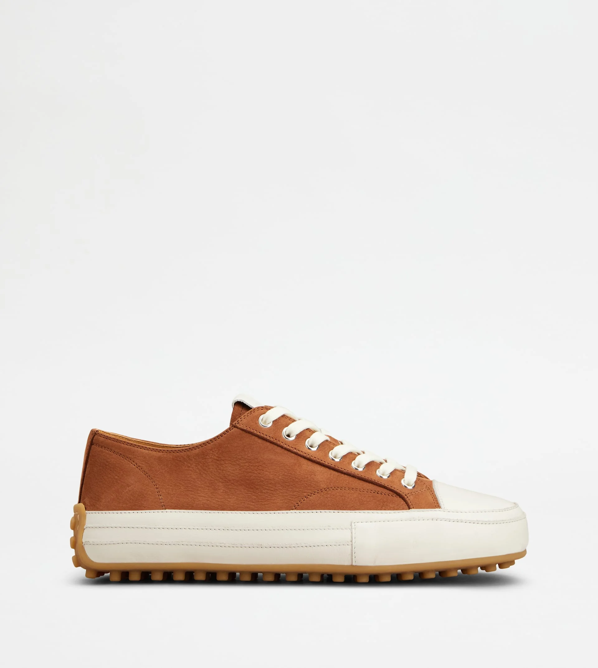 SNEAKERS IN NUBUCK - BROWN - 1