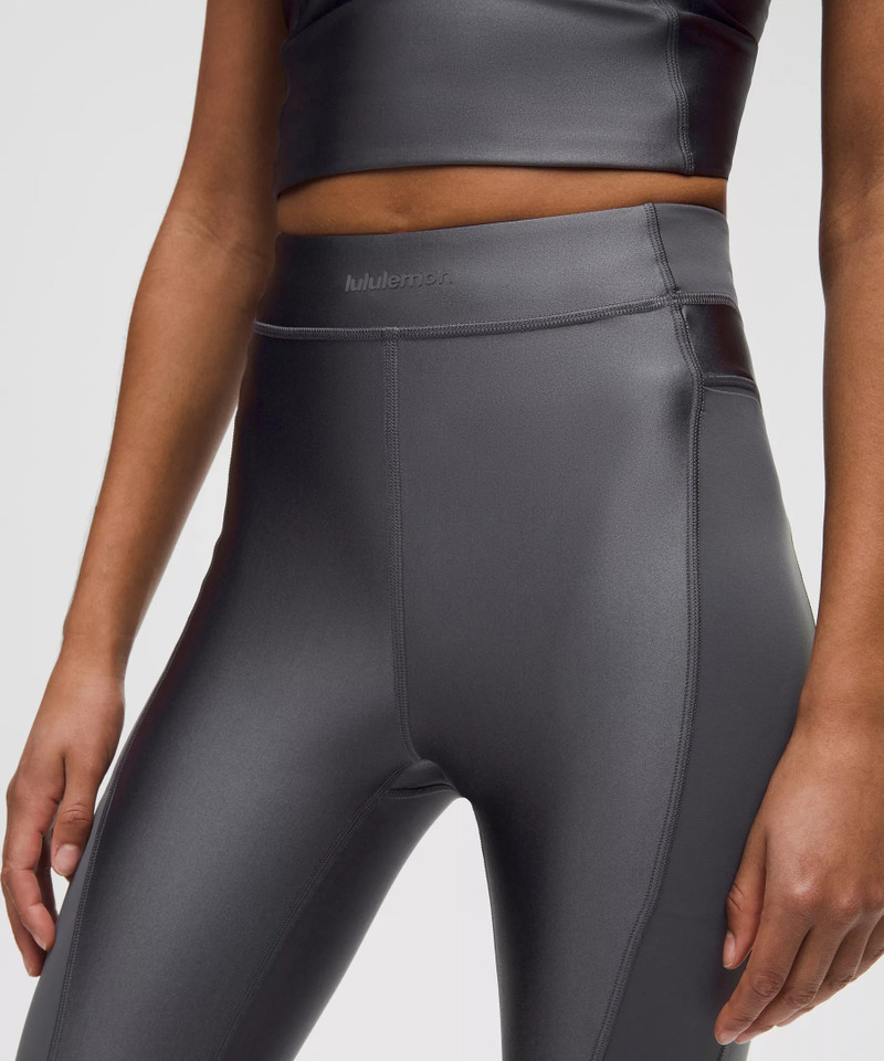 Satin Shine Panelled High-Rise Tight 25" *Wordmark 4