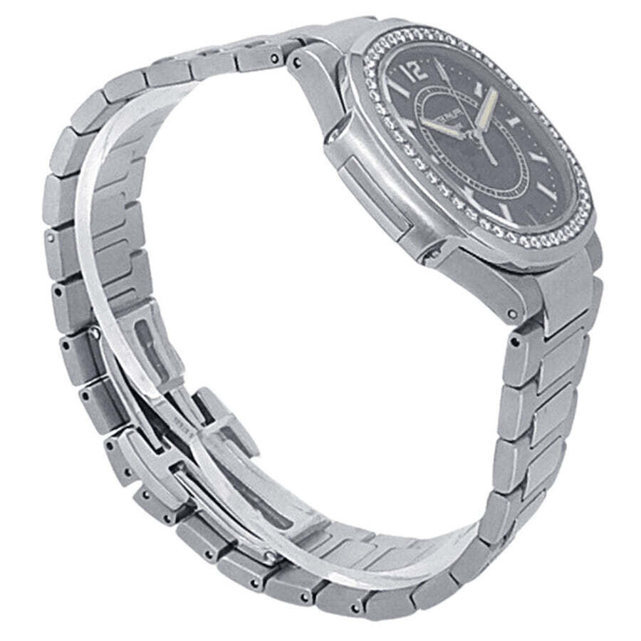 Pre-owned Patek Philippe Nautilus Automatic Diamond Black Dial Ladies Watch 7008/1A-010 - 3