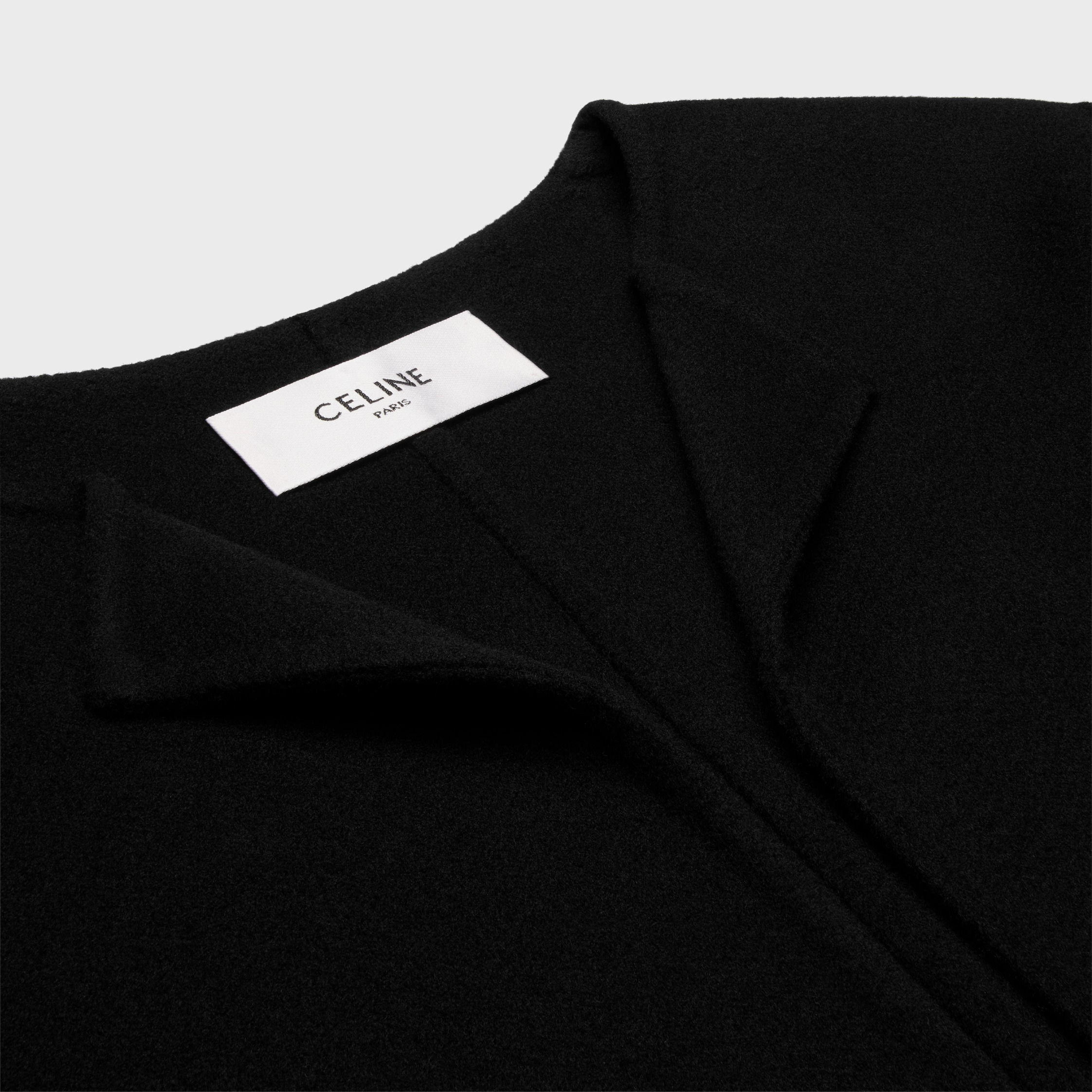 bathrobe coat in double face cashmere - 3