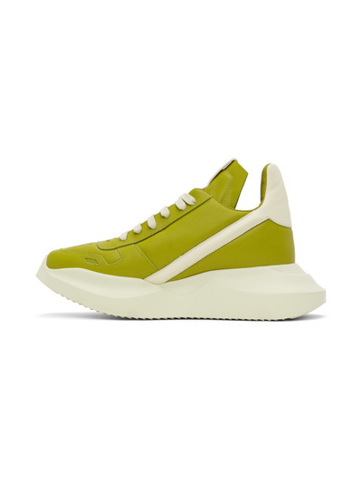 Rick Owens Green Geth Sneakers outlook